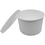 Bol supa 16 oz alb + capac