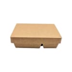 Capac meniu carton 2 compartimente natur - imagine 2
