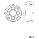 Caserola aluminiu/forma copt 202G, 100 buc/set - imagine 2