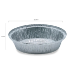 Caserola aluminiu/forma copt rotunde s-807L