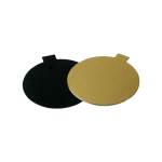 Discuri aurii/negre monoportie cu maner - 2 mm