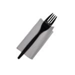 Set f+s negru reutilizabil 100 buc