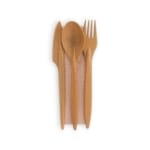 Set tris fibra lemnoasa ( ling+furc+cutit+serv)