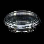 Sosiera + capac  transparenta 80 gr combo 100 buc/set