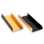 Tavita carton auriu/negru ecler