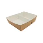 Cutie meniu carton 2 compartimente,natur, 100 Buc/Set