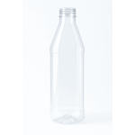 Sticla PET 1L gura larga transparenta neteda