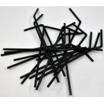 Paie reutilizabile negre flexibile