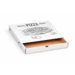 CUTII PIZZA GENERIC CU SERTAR 100 SET ALB 320X320X40 - Cutii Pizza Cu Sertar - imagine 2