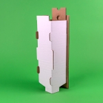 Cutii clasice de vin 1 sticla cu separator CO5 alb 130x130x395 50 buc set - Cutii Vin Alb Cu Separator - imagine 5