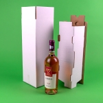 Cutii clasice de vin 1 sticla cu separator CO5 alb 130x130x395 50 buc set - Cutii Vin Alb Cu Separator - imagine 6