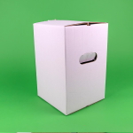 Cutii clasice de vin 4 sticle cu separator CO5 natur 230x230x340 50 buc set - Cutii Vin Cu Separator - imagine 4