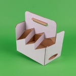 Cutie carton alb SIX PACK 0 33 ML 100 buc set - Cutii Carton Alb Transport 33 ML - imagine 4