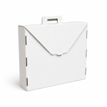 Cutie autoformare tip servieta 50 buc set alb 450x420x120mm - Cutie Autoformare Albă 50 Buc - imagine 3