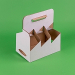 Cutie carton alb SIX PACK 0 33 ML 100 buc set - Cutii Carton Alb Transport 33 ML - imagine 5
