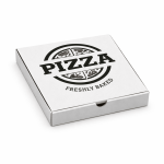 CUTII PIZZA GENERIC FRESHLY BAKED 100 SET ALB 300X300X40 MM - Cutii Pizza Albe Microondule - imagine 2