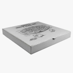 CUTII PIZZA GENERIC 100 SET ALB 590X590X40 - Cutii Pizza Albe 590x590
