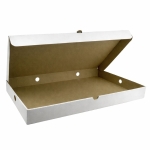 CUTII PIZZA 100 SET ALB 400X250X40 MM - Cutii Pizza Albe 100 Buc
