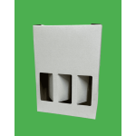 Cutie cadou 3 sticle vin cu maner 235x75x335 mm 50 buc set alb - Cutie Cadou Vin Cu Mâner - imagine 5