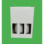 Cutie cadou 3 sticle vin cu maner 235x75x335 mm 50 buc set alb - Cutie Cadou Vin Cu Mâner - imagine 4