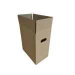 CUTII CLASICE CU MANER CO3 BAX 50 BUC SET NATUR 330X200X380 MM - Cutii Clasice Transport Natur - imagine 2