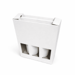 Cutie cadou 3 sticle vin cu maner 235x75x335 mm 50 buc set natur - Cutie Cadou Vin Cu Mâner - imagine 9