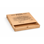 CUTII PIZZA GENERIC CU SERTAR 100 SET NATUR 320X320X40 - Cutii Pizza Naturale Sertar - imagine 3