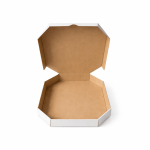 CUTII PIZZA TESITA 100 SET ALB 240X240X35 - Cutii Pizza Tesita Albe - imagine 3
