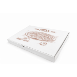 CUTII PIZZA GENERIC 100 SET ALB 230x200x40 mm - Cutii Pizza Albe 230x200