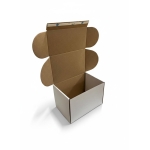 Cutii pentru curierat cu autosigilare alb 145x130x105mm 100 buc set - Cutii Curierat Alb Autosigilare - imagine 3