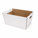 Cutie tip cos CO3 bax 100 buc set alb 470x270x265 mm - Cutii Transport Albe 100 Buc - imagine 2