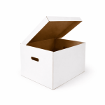 Cutii arhivare CO3 alb 435X355X240 MM 50 buc set - Cutii Arhivare Alb 50 Buc - imagine 2