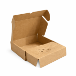 Cutie autoformare cu element de protectie produse fragile 100 buc set natur 225x165x65 mm - Cutie Autoformare Fragile 100 Buc - imagine 2