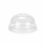 Capac bombat transparent fără gaură Ø95 mm – 100 buc/set