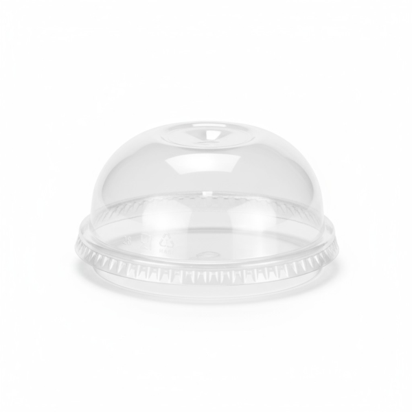 Capac bombat transparent fără gaură Ø95 mm – 100 buc/set