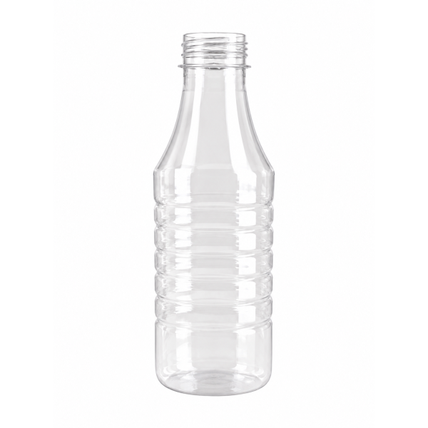 Sticle cu gura larga 500 ml, PET, transparent